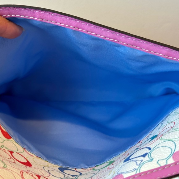 Coach Multicolor Signature C Tote AND Matching Wallet - Picture 9 of 12